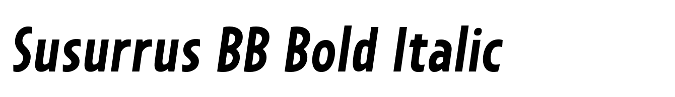 Susurrus BB Bold Italic